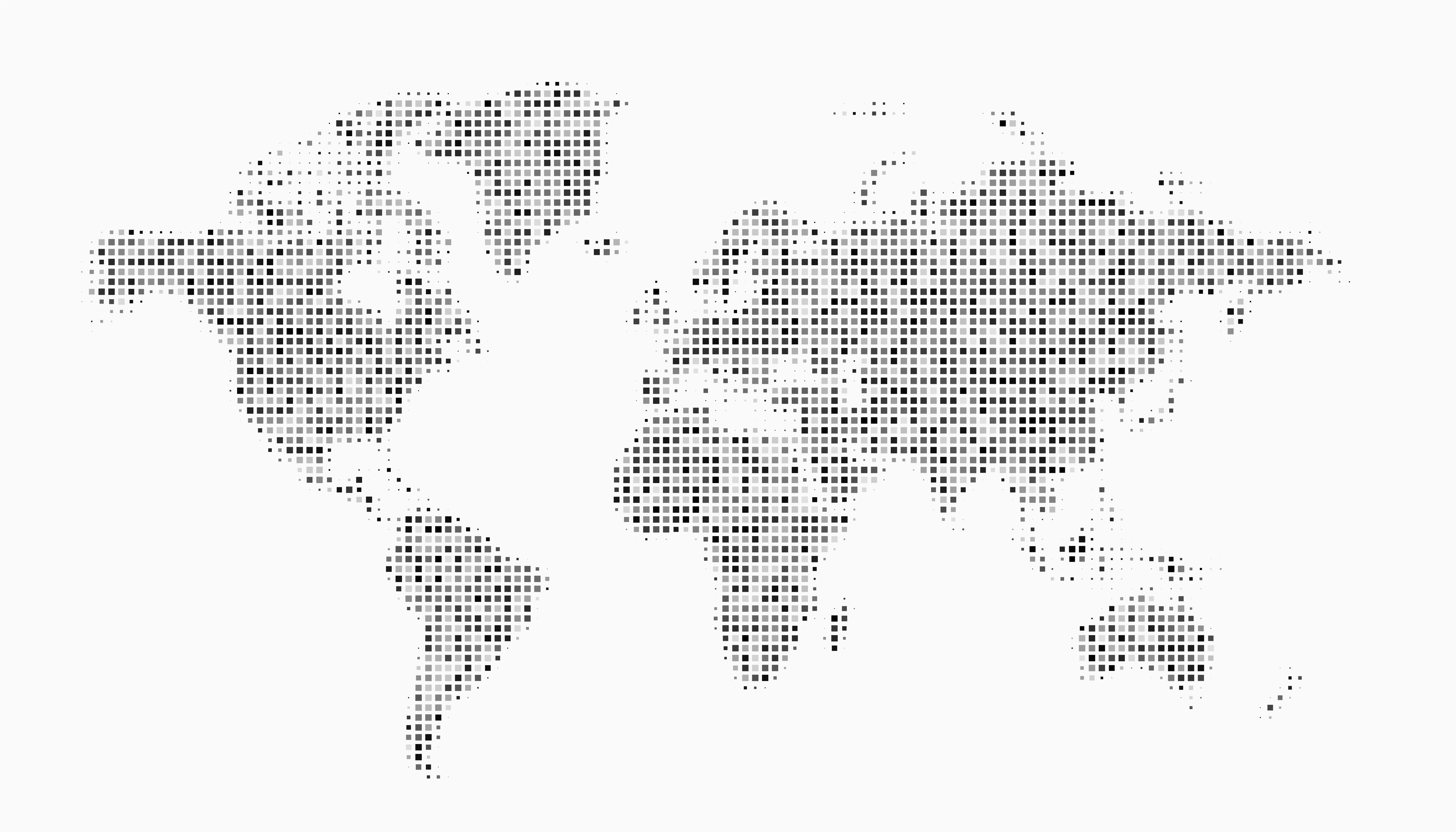 vector of dotted world map